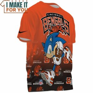 Cincinnati Bengals x Sonic Home Run Fullprinted T Shirt 3