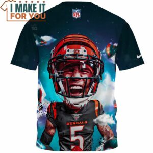 Tee Higgins x Cincinnati Bengals Cool Art fullprinted T Shirt 2
