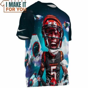 Tee Higgins x Cincinnati Bengals Cool Art fullprinted T Shirt 3