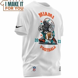 Miami Dolphins 2023 Season Helmet Design T Shirt 2