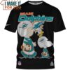 Miami Dolphins Charlie Brown And Snoopy Game Day T-Shirt, Miami Dolphins Gifts For Men