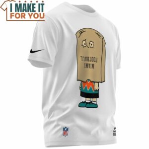 Miami Dolphins Charlie Brown Funny Halloween T Shirt 2