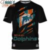 Miami Dolphins Dynamic Logo Graphic T-Shirt, Miami Dolphins Gift