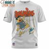Miami Dolphins Fred Flintstone Football Player T-Shirt, Unique Gifts For Dolphins Fans