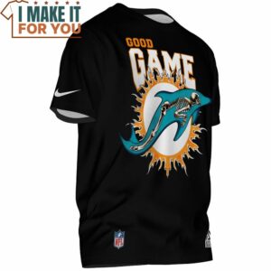 Miami Dolphins Good Game Dolphins Skull T Shirt 2