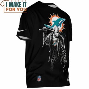 Miami Dolphins Jason Voorhees True Fan T Shirt 2