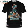 Miami Dolphins Mickey And Friends Team Up T-Shirt, Miami Dolphins Gift Ideas