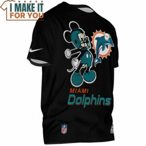 Miami Dolphins Mickey Big Fan T Shirt 2