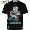 Miami Dolphins Mickey Mouse Football Player T-Shirt, Miami Dolphins Gifts For Him