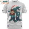 Miami Dolphins Tasmanian Devil Bugs Bunny Big Fan T-Shirt, Cool Miami Dolphins Gifts