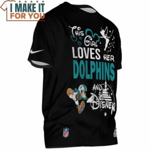 Miami Dolphins This Girl Loves Her Dolphins And Disney Mickey T Shirt 2