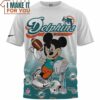 Miami Dolphins x Mickey Champion Cup Fullprinted T-Shirt, Miami Dolphins Gifts For Men
