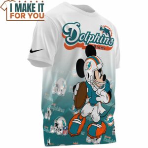 Miami Dolphins x Mickey Game Day Fullprinted T Shirt 3