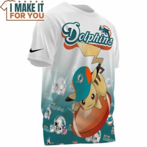 Miami Dolphins x Pikachu Football Lover T Shirt 3