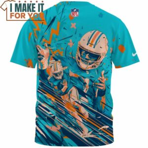 Tua Tagovailoa x Miami Dolphins Cool Art Fullprinted T Shirt 2