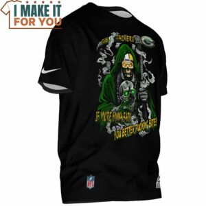 Green Bay Packers Death If Youre Gonna Bark You Better Fin Bite T Shirt 2