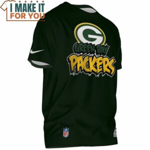 Green Bay Packers Damn Right I Am Packers Fan Win or Lose Skull Graphic T Shirt 4