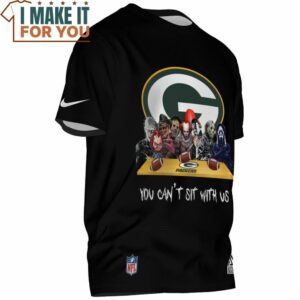 Green Bay Packers Horror Character You Cant Sit With Us T Shirt 2
