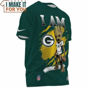 Green Bay Packers I Am Groot NFL Player T Shirt 2