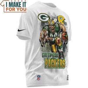 Green Bay Packers Mascot Breaking Through Wall T Shirt 2