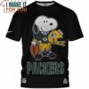 Green Bay Packers Snoopy Game Day T-Shirt, Packers Gift Ideas