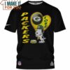 Green Bay Packers Snoopy Love Heart T-Shirt, Green Bay Packers Gifts For Men