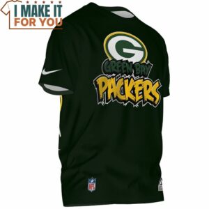 Green Bay Packers Skull Green And Gold Til Im Dead and Cold T Shirt 3