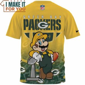 Green Bay Packers x Mario Champions Cup AOP T Shirt 2