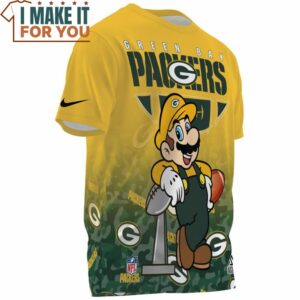 Green Bay Packers x Mario Champions Cup AOP T Shirt 3