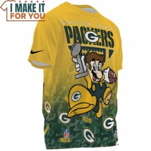 Green Bay Packers x Mario Champions Cup Fullprinted T Shirt 3