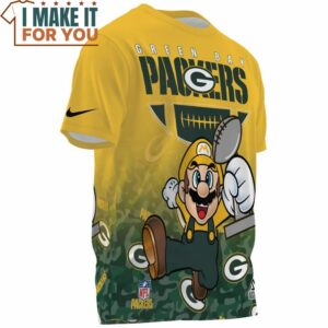 Green Bay Packers x Mario Champions Cup Pull Over Printed Shirt 3