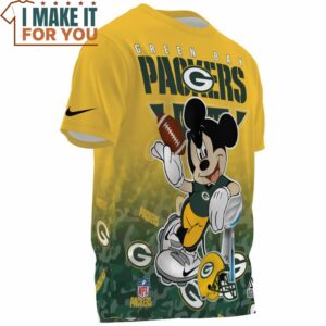 Green Bay Packers x Mickey Champions Cup Fullprinted T Shirt 3