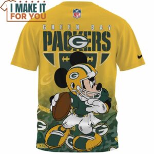 Green Bay Packers x Mickey NFL Player Fullprinted T Shirt 2