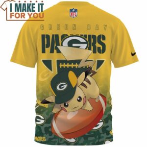 Green Bay Packers x Pikachu Big Fan Fullprinted T Shirt 2