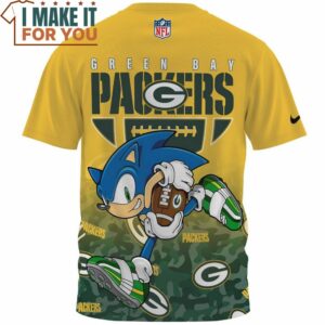 Green Bay Packers x Sonic Speed Run Fullprinted T Shirt 2