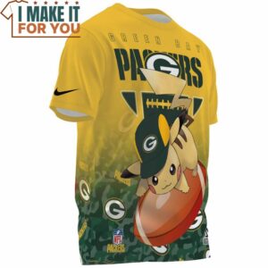 Green Bay Packers x Pikachu Big Fan Fullprinted T Shirt 3