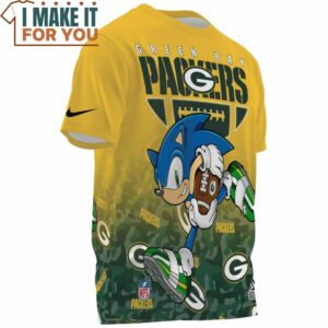 Green Bay Packers x Sonic Speed Run Fullprinted T Shirt 3