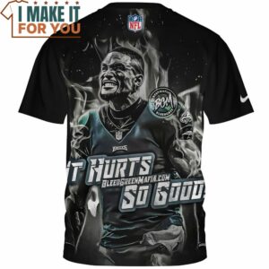 Jalen Hurts x Philadelphia Eagles Steel Art Fullprinted T Shirt 2 1