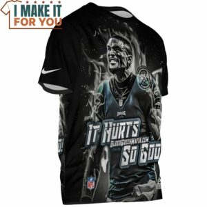 Jalen Hurts x Philadelphia Eagles Steel Art Fullprinted T Shirt 3 1