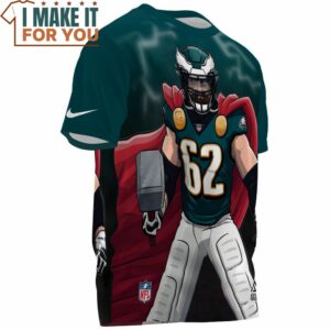 Jason Kelce x Philadelphia Eagles fullprinted T Shirt 3