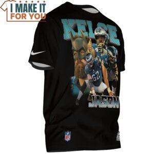 Kelce Jason x Philadelphia Eagles black T Shirt 3 1