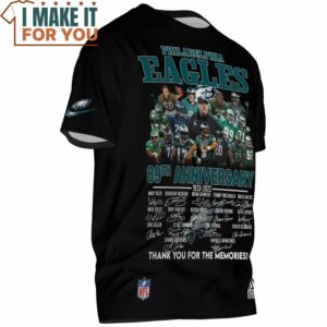 Philadelphia Eagles 80th Anniversary Champion Team Signed T Shirt 2 1