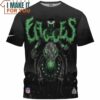 Philadelphia Eagles Death Knight NFL Cool Art Fullprinted T-Shirt, Eagles Nfl Gifts