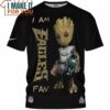 Philadelphia Eagles Groot Iam Eagles Fan T-Shirt, Unique Philadelphia Eagles Gifts