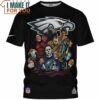 Philadelphia Eagles Horror Character NFL Eagles Fan T-Shirt, Gifts For Eagles Fans