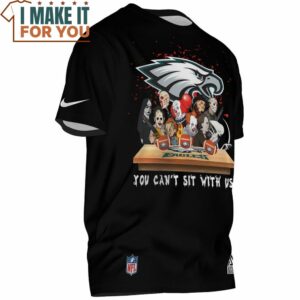 Philadelphia Eagles Horror Character You Cant Sit With Us T Shirt 2 1