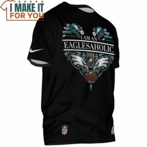 Philadelphia Eagles I Am An Eaglesaholic Heart T Shirt 2 1