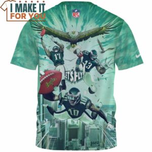 Philadelphia Eagles Lets Fly Best NFL Team Fullprinted T Shirt 2