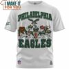 Philadelphia Eagles Looney Tunes Team Up Touchdown T-Shirt, Eagles Football Gifts