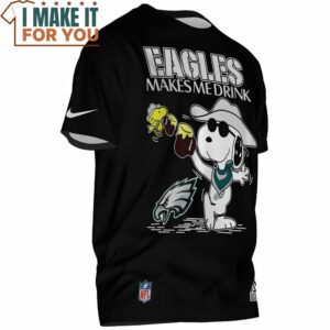Philadelphia Eagles Make Me Drink Cool Snoopy T Shirt 2